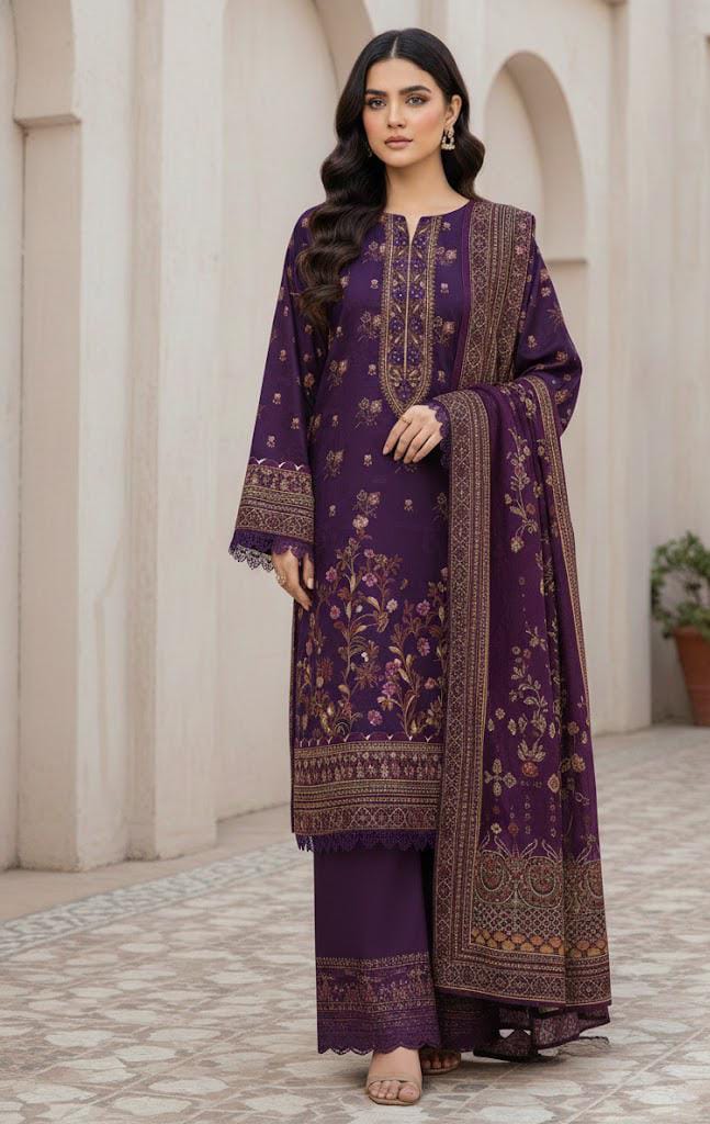 3 PIECE - PRINTED LAWN SUIT