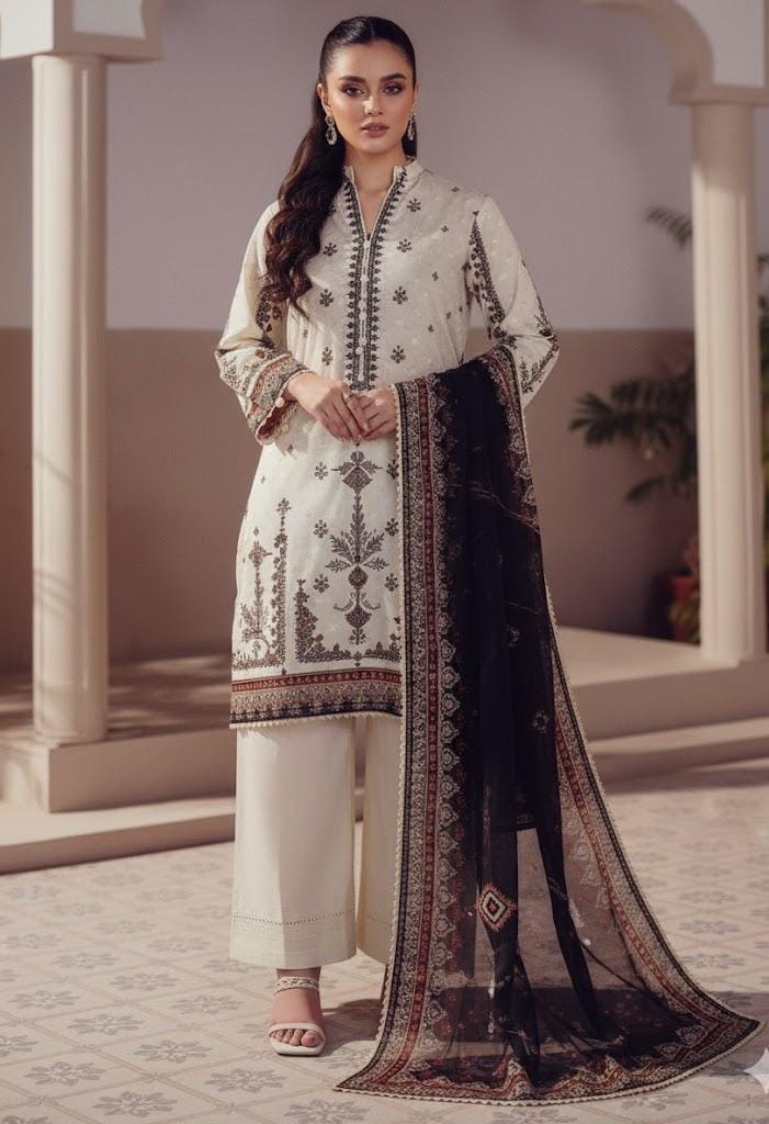 3 PIECE - PRINTED LAWN SUIT