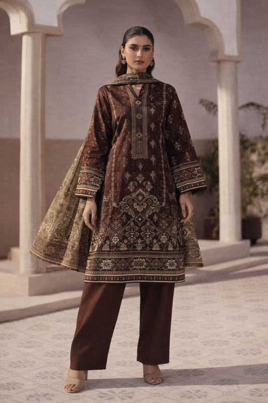 3 PIECE - PRINTED LAWN SUIT