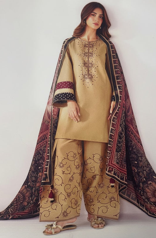 3 PIECE - EMBROIDERED LAWN SUIT