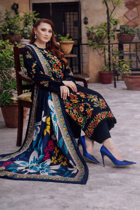 3 PIECE - EMBROIDERED LAWN SUIT
