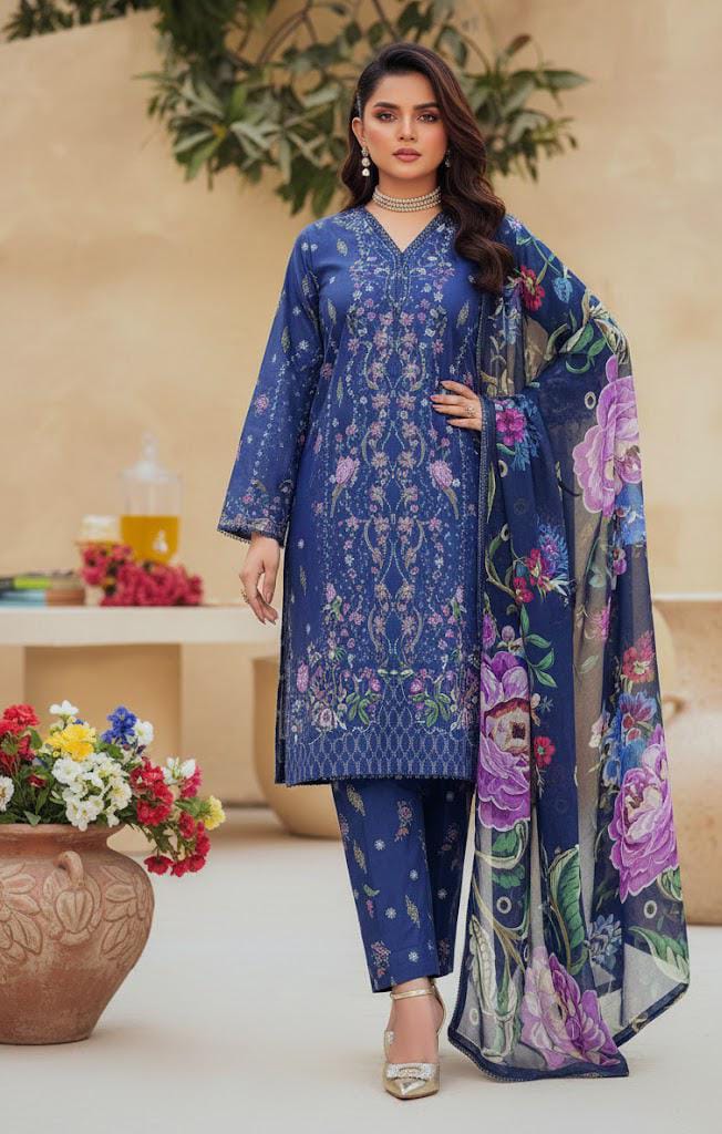 3 PIECE - DIGITAL PRINTED LAWN SUIT